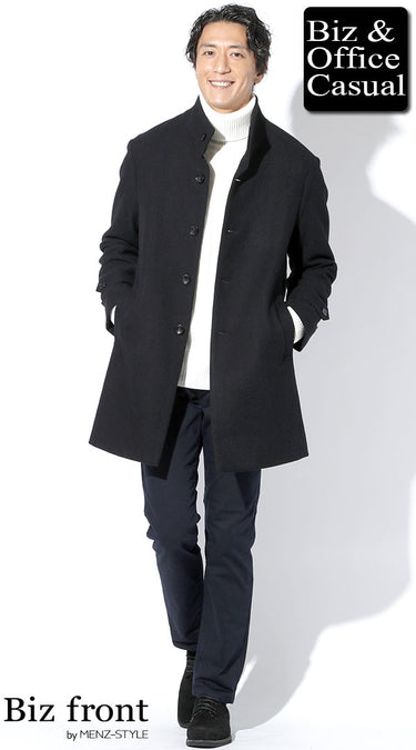 ダークトーンで引き締めた40代メンズにおすすめの冬コーデ