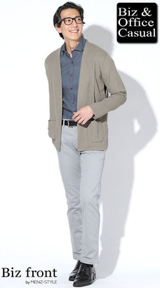 秋のシャツ40代メンズコーデ例