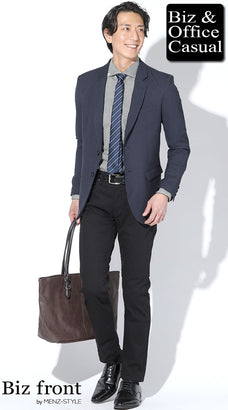 秋のジャケパンコーデ例