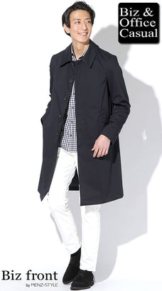 春の白パンツ50代メンズコーデ例