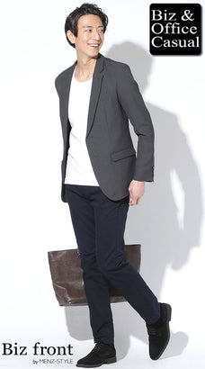 春ジャケット×カットソー（tシャツ・セーター）のコーデ例