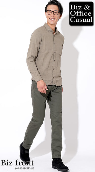 国産チノパンを使ったチノパンコーデ例