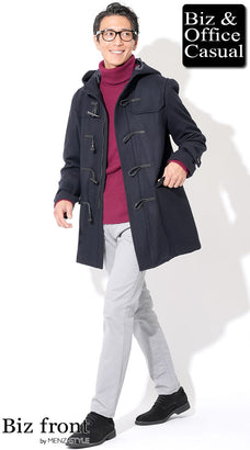 40代のオンオフ兼用ビジネスコートコーディネート