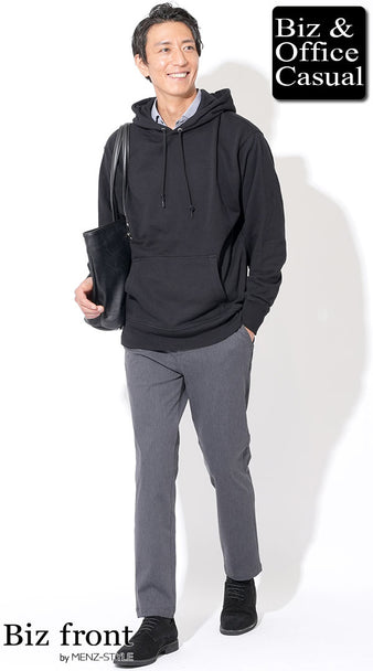 プルオーバーパーカーコーディネート