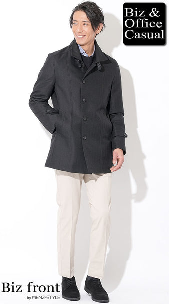 40代メンズにおすすめのハーフコートのコーデ