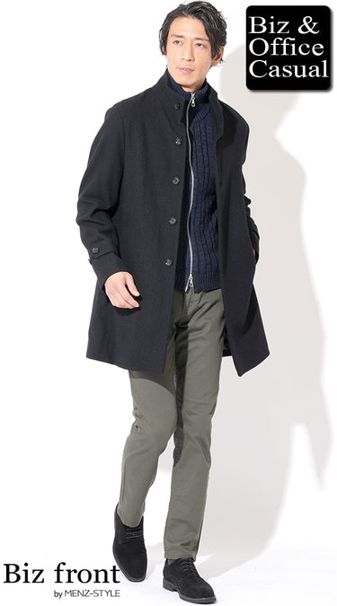 メンズにおすすめのオジサン感０（ゼロ）のジップアップニット・セーターコーデ