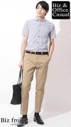 真夏のオフィスカジュアルコーデ例