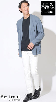 真夏のオフィスカジュアルコーデ例