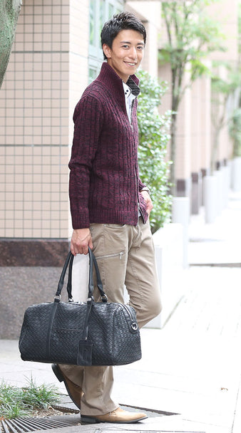 メンズバッグのコーディネート