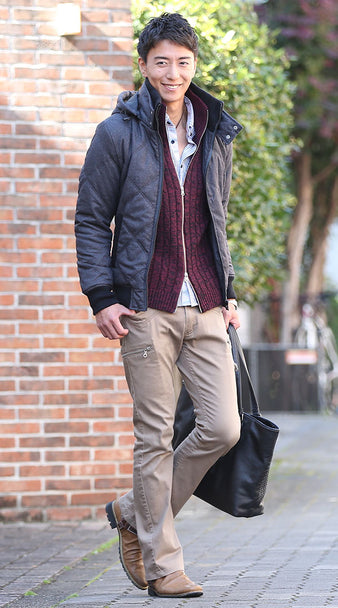 ダイヤキルティングデザイン高機能中綿ジャケット