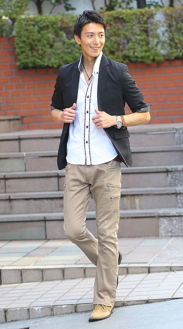 テーラードジャケット　シャツ　チノパン　snp_ck1080