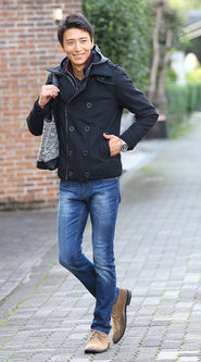 メルトンジャケットコーディネート