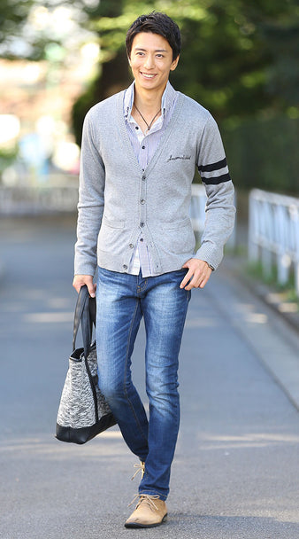 50代メンズトートバッグコーディネート