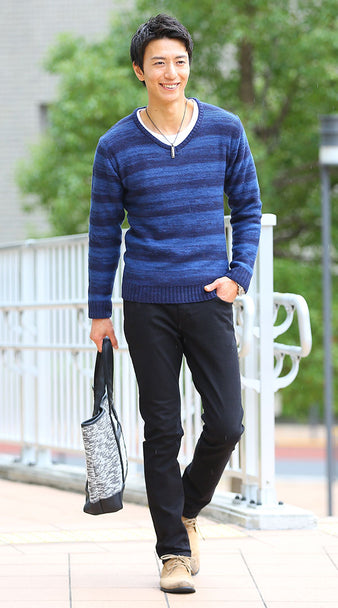 50代メンズトートバッグコーディネート