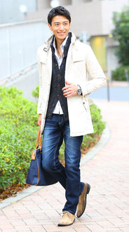 デニムパンツコーディネート