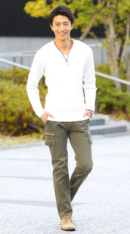 春ニットコーデ