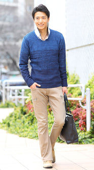 春ニットコーデ