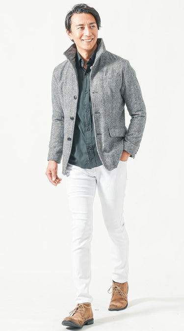 清潔感と色気を両立したちょいワルシャツコーデ