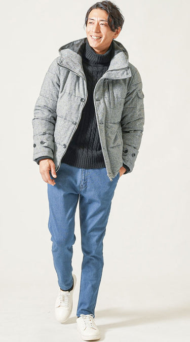 おすすめ冬パンツのメンズコーデ