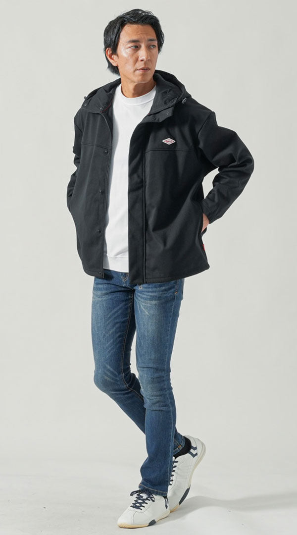 メンズにおすすめの10度前後に適したライトアウターの冬服コーデ