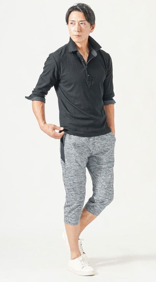 旅行・アクティブシーンのクロップドパンツコーデ2