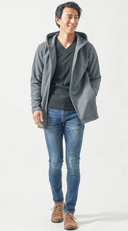 最低気温17度の私服・カジュアルメンズコーデ例