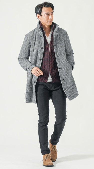 目指したいジップアップカーディガンのメンズコーディネート