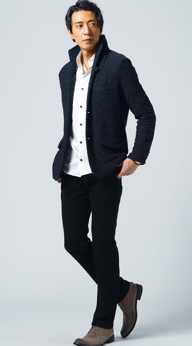 50代の男性にふさわしい自然とカッコよく見えるシャツコーデ例