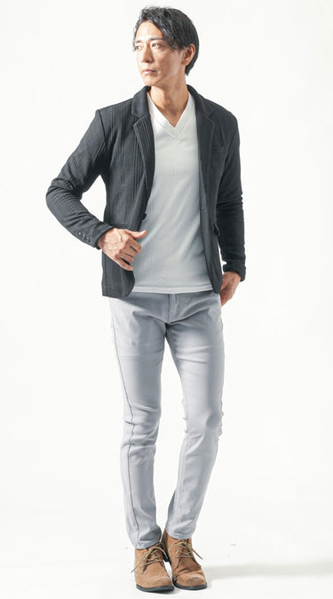 グレースキニーパンツ×ブーツコーデ