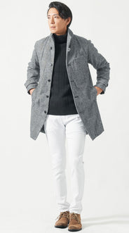 秋冬の最高気温17度の私服・カジュアルメンズコーデ例