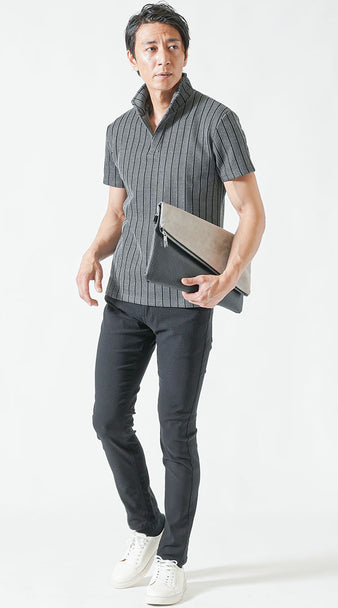 周りと差をつける柄物コーディネート