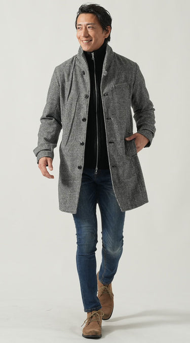 50代メンズが似合うテーパードジーンズコーデ