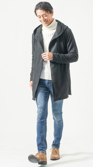 すぐに真似できる黒コートのお手本コーデ