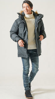 40代メンズに相応しい冬のブーツコーデ