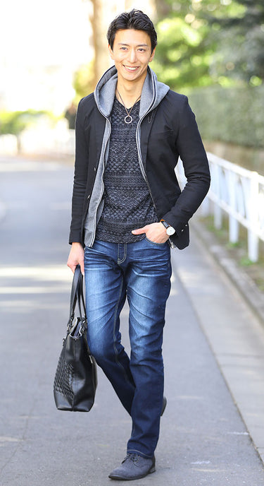 デニム合う靴と合わせた自然とカッコ良く見えるジーンズコーデ例