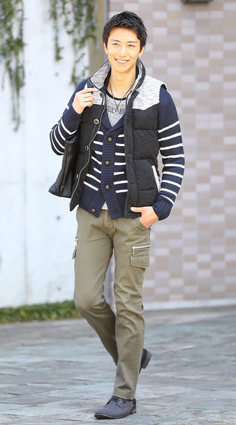 ネイビーコーデ