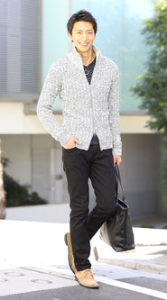 春ニットコーデ