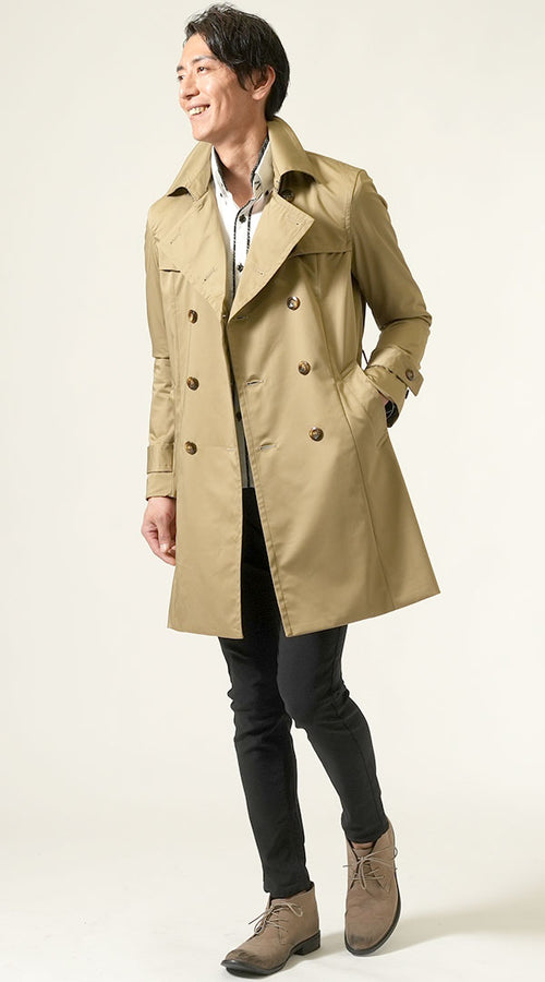 おしゃれなカジュアルコートのコーデ