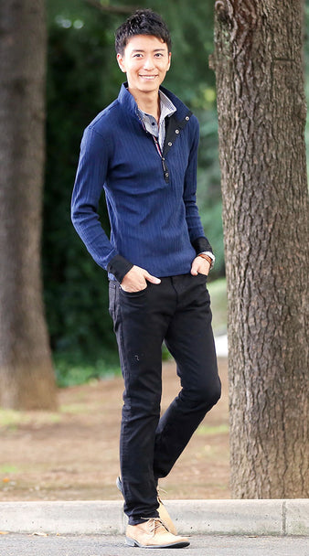 ネイビーコーデ