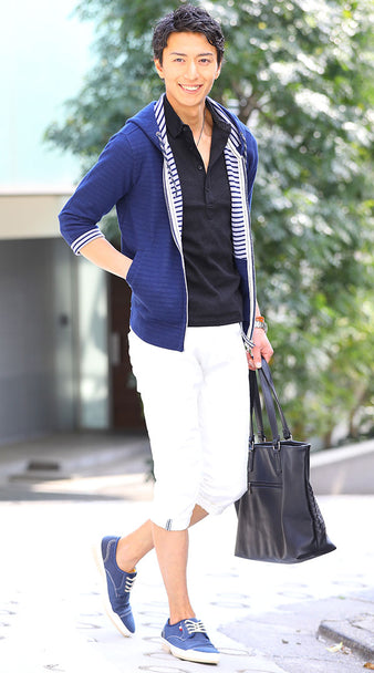 ネイビーコーデ