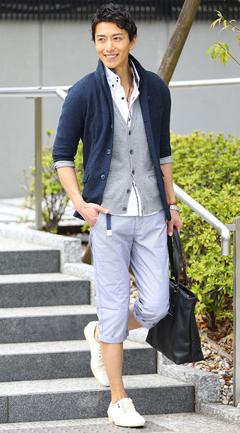 ネイビーコーデ