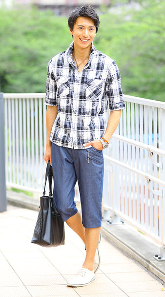 ネイビーコーデ