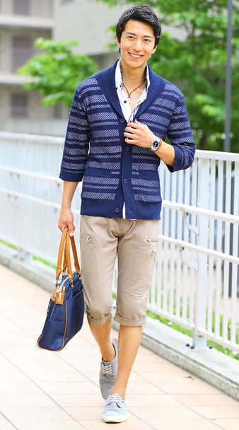 ネイビーコーデ