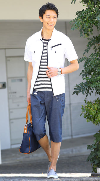 ネイビーコーデ