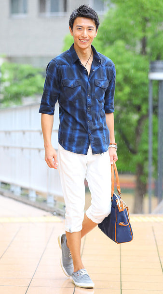 ネイビーコーデ