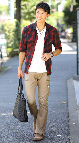 50代メンズトートバッグコーディネート