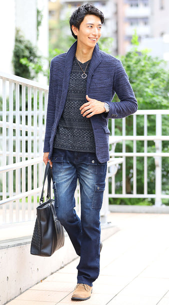 ネイビーコーデ