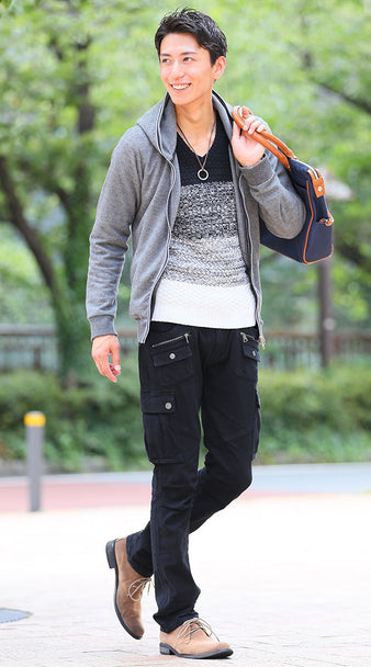 グレーパーカーのインナー