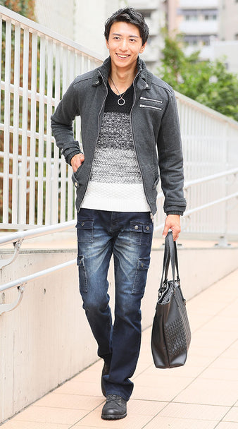 秋のブルゾン×インナーコーディネート