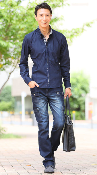 ネイビーコーデ